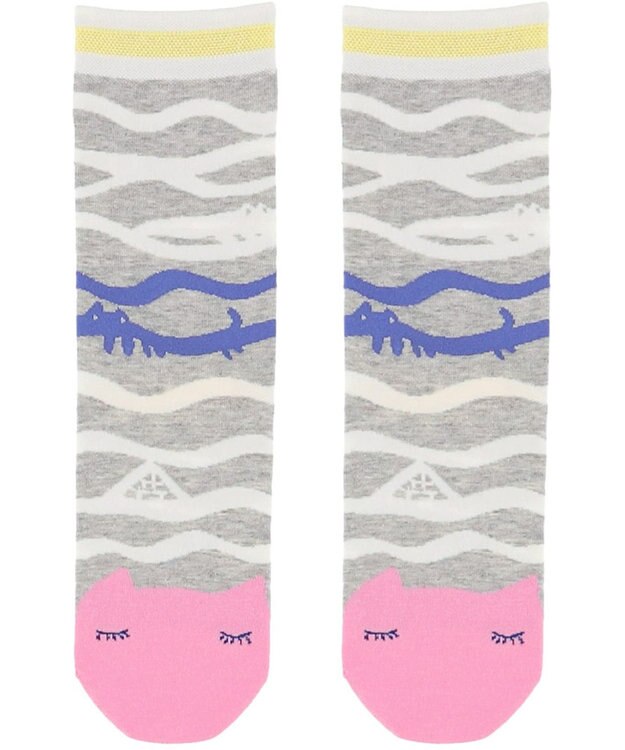 tsumori chisato SLEEP ツモリチサト ソックス 22.0cm~24.0cm レディース UEY518 /ワコール グレー