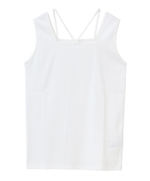 Green Parks マルチストラップテレコタンク Off White