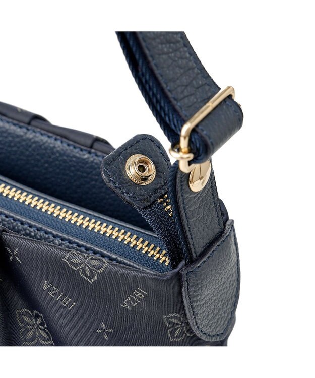 IBIZA ロゴナイロン　ショルダーバッグ 濃紺