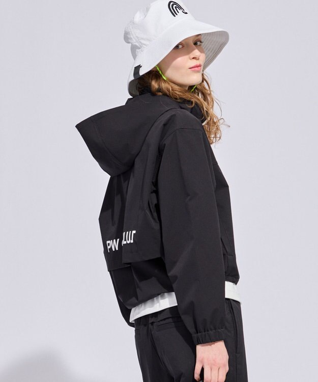 PW CIRCULUS 【花粉がつきにくい】【WOMEN】スプリングジャケット ゴルフウェア レディース ブラック系