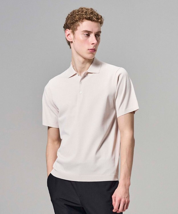 JOSEPH HOMME 【新色追加】リュクスレーヨン　ポロニット ライトアイボリー系