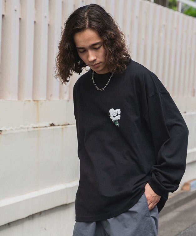 WEGO 別注ベンデイビスバックモチーフロゴLT ブラック