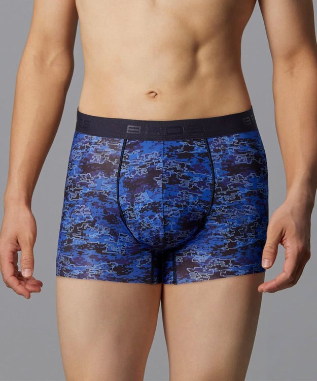 WACOAL MEN 【キモチイイパンツ】 ボクサーパンツ 動きにフィット フロント快適グラマラス 吸汗速乾 上質なフィット感 肌あたり軽減設計 前閉じ 下着 メンズ GT3371 /ブロス バイ ワコールメン ブルー