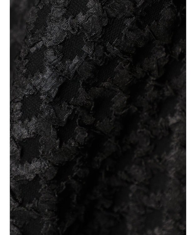 Green Parks ・ＳＵＧＡＲ　ＳＰＯＯＮ　エンボスチェックブルゾン Black