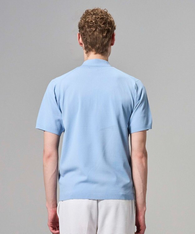 JOSEPH HOMME 【新色追加】リュクスレーヨン　ポロニット スカイブルー系