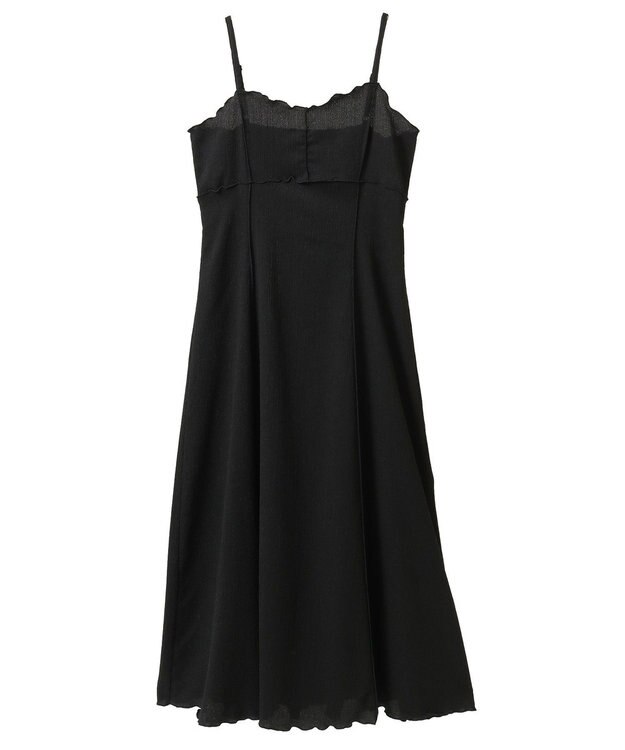 earth music&ecology ＳＥＴ２点ギャザーカットカーデ＋キャミワンピース Black