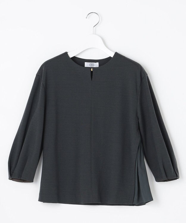 J.PRESS LADIES L セルロースリバー カットソー ダークグリーン系