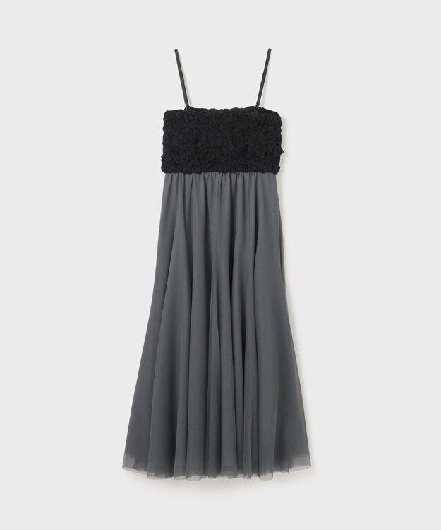 GRACE CONTINENTAL シャーリングベアドレス グレー