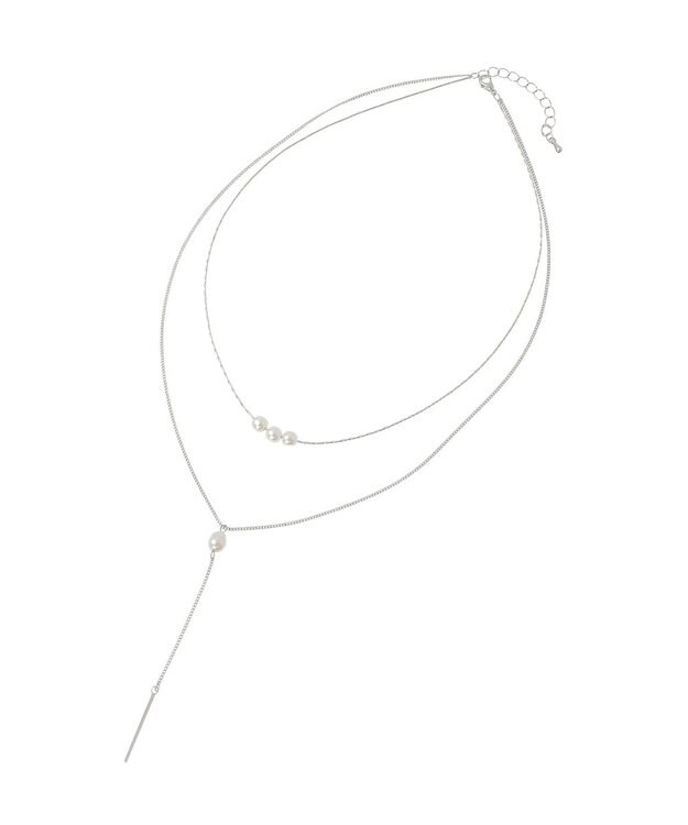 Green Parks Ｙ字２連ネックレス Silver