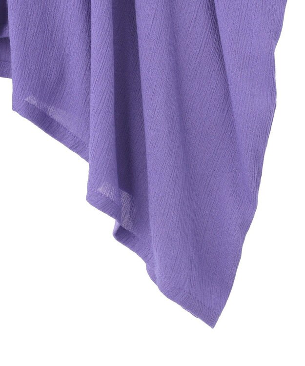 Green Parks ハシゴレースレーヨンクレープチュニック Purple