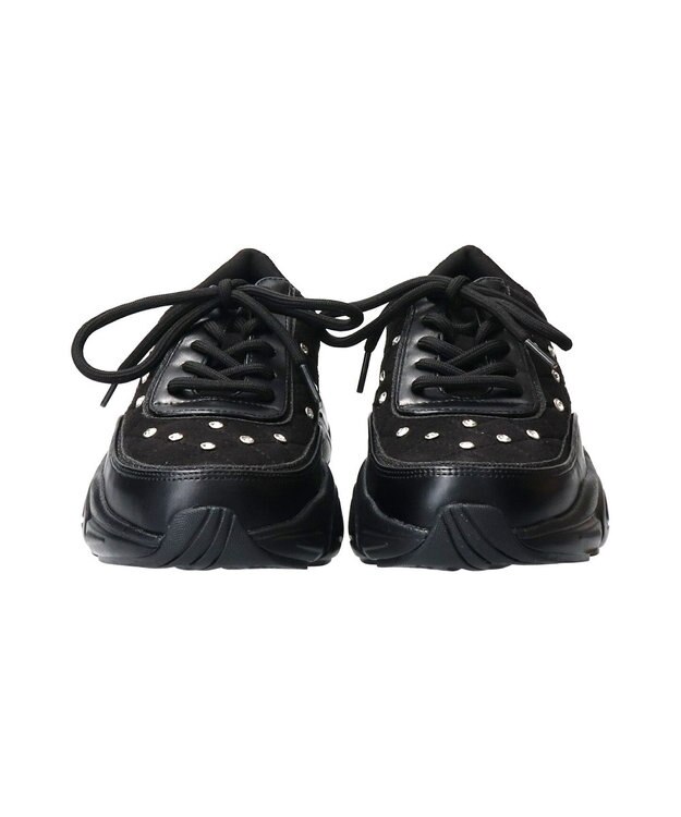 Bridget Birkin 【Bridget Birkin】キルティングストーンスニーカー ブラックコンビ