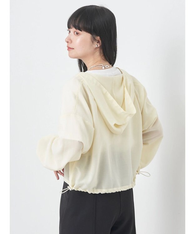 earth music&ecology シアーフードブルゾン Light Yellow