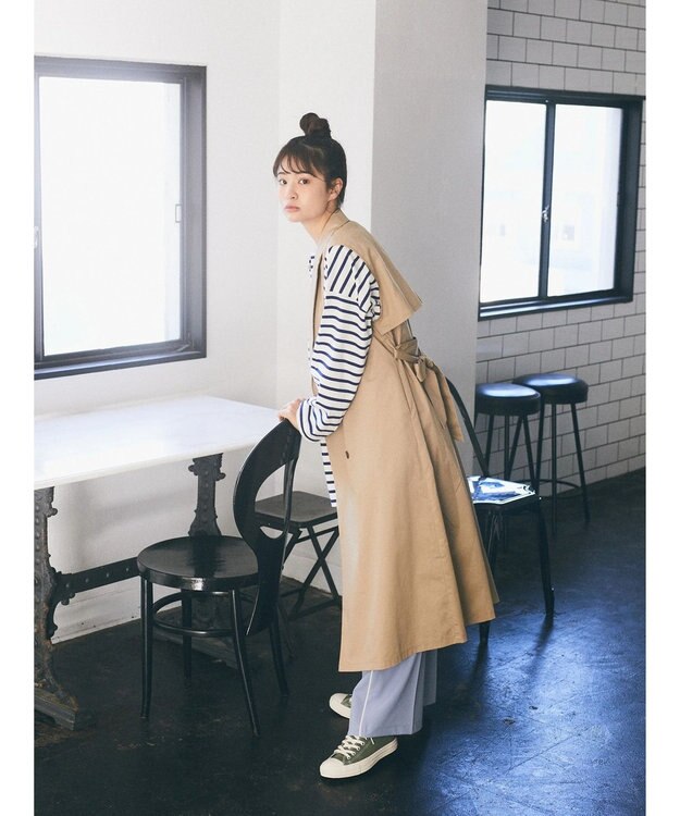 earth music&ecology ２ＷＡＹジレンチ Beige