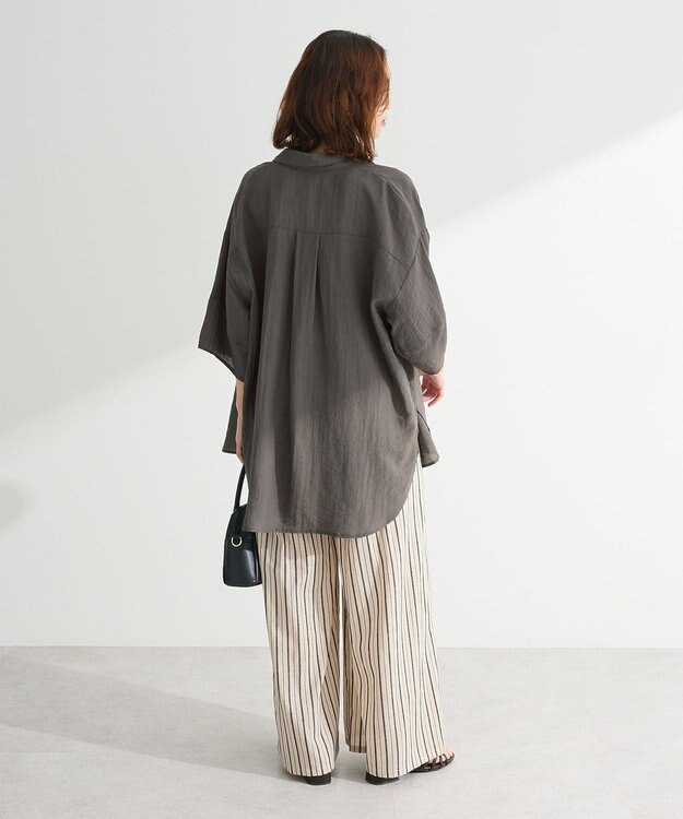 Green Parks ・ＥＬＥＮＣＡＲＥ　ＤＵＥシアーボリュームスリーブシャ Khaki