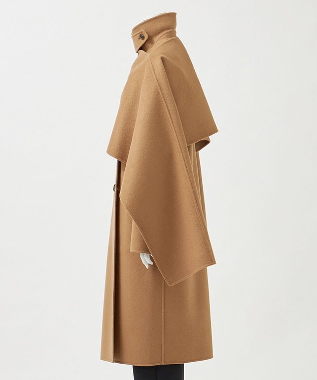 23区 S 【エステータ】ウールリバー ケープ付き コート ベージュ系