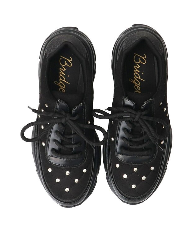 Bridget Birkin 【Bridget Birkin】キルティングストーンスニーカー ブラックコンビ