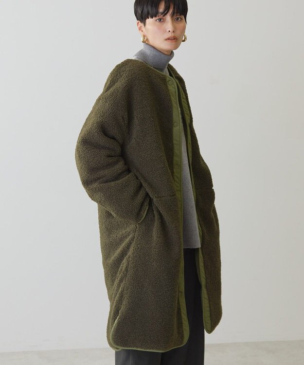 AMERICAN HOLIC 【WEB限定】あったかリバーシブルキルティングコート Khaki