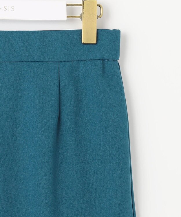 ANY SIS 【UVケア ・ストレッチ・洗える】2WAYジョーゼットジャージーナロー スカート グリーン