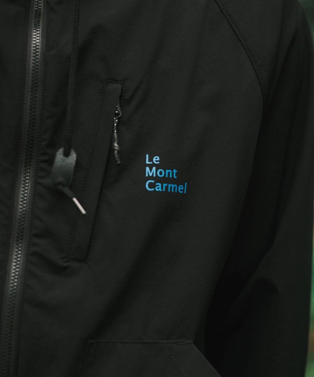 SHARE PARK MENS 【撥水・UVカット・ストレッチ・軽量 】パッカブルマウンテンパーカー（Lサイズ） ブラック系