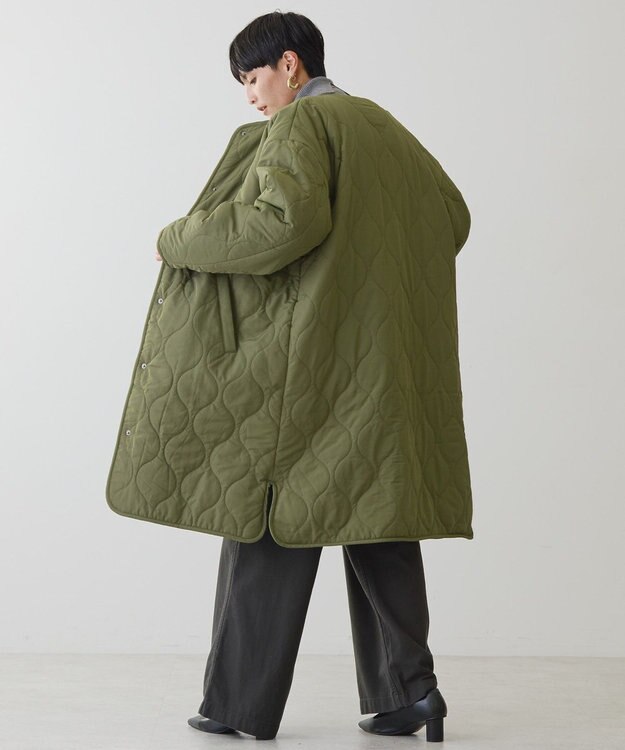 AMERICAN HOLIC 【WEB限定】あったかリバーシブルキルティングコート Khaki