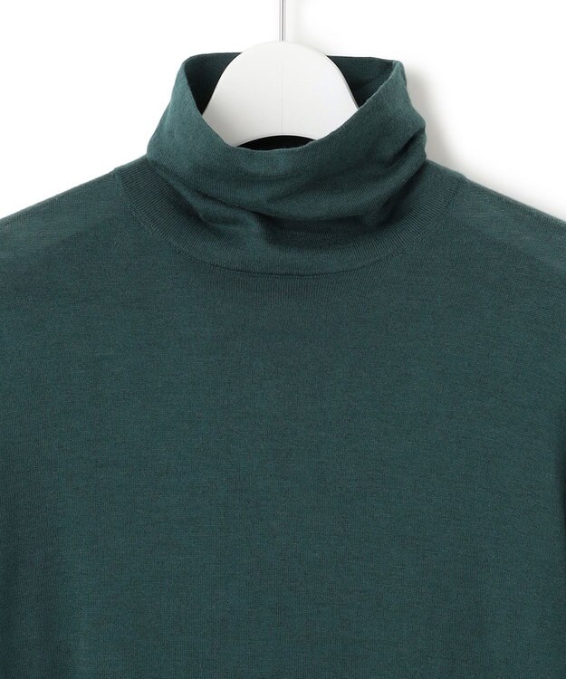 23区 S 【洗える】スムージーコットン シアー ニット グリーン系