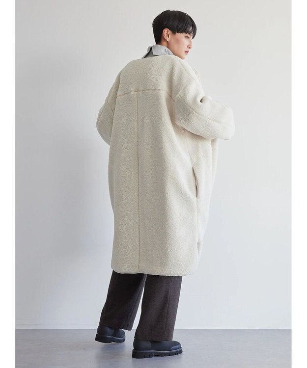 AMERICAN HOLIC 【WEB限定】あったかリバーシブルキルティングコート Ivory