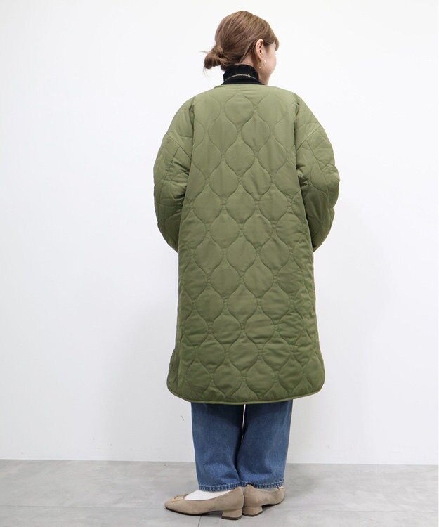 AMERICAN HOLIC 【WEB限定】あったかリバーシブルキルティングコート Khaki