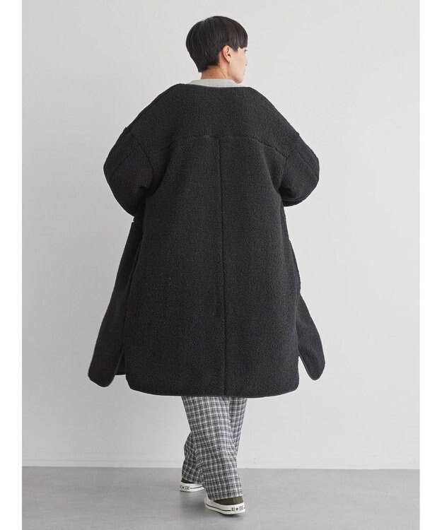 AMERICAN HOLIC 【WEB限定】あったかリバーシブルキルティングコート Black