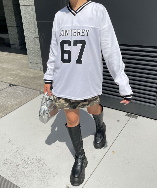 WEGO ナンバリングキリカエプルオーバー ホワイト