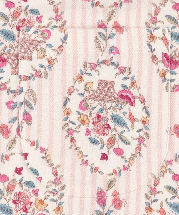 WACOAL ワコール_リラックス＆スリープ パジャマ 長袖 長ズボン 綿100％(本体) スムース素材 上下セット 前開き ミントン NDW417 /ワコール アイボリー