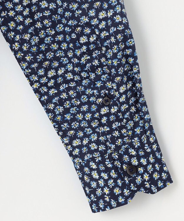 JOSEPH ABBOUD リバティプリント シャツ ネイビー系5