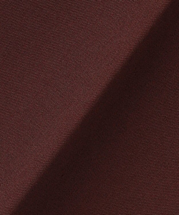 自由区 L 【19号サイズまで展開・カタログ掲載】TRギャバ裏起毛ワイド パンツ ボルドー