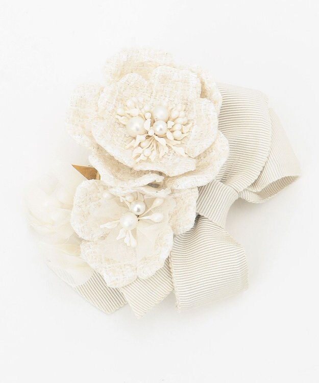 TOCCA ATELIER SENKA FLOWER CORSAGE コサージュ ベージュ系5