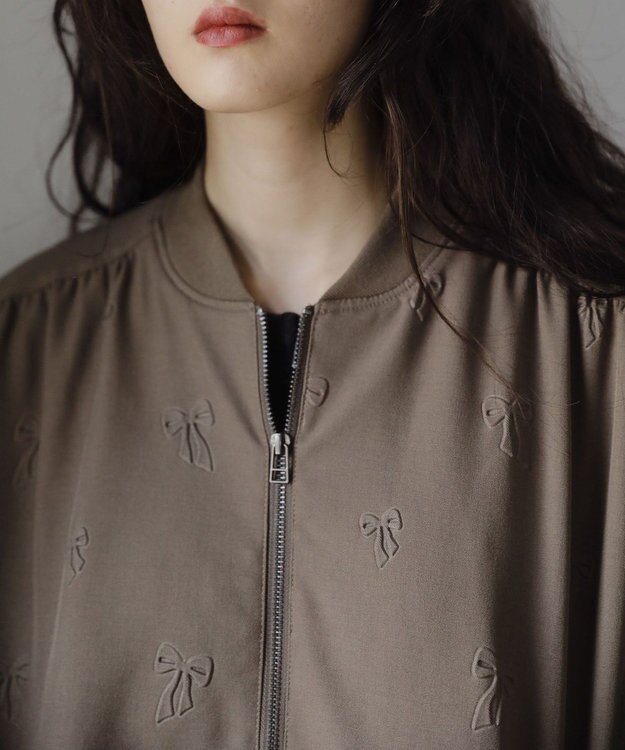 Green Parks ■ＥＳＣＡＲ　エンボスリボンＭＡ－１ベスト Mocha