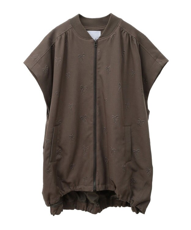 Green Parks ■ＥＳＣＡＲ　エンボスリボンＭＡ－１ベスト Mocha