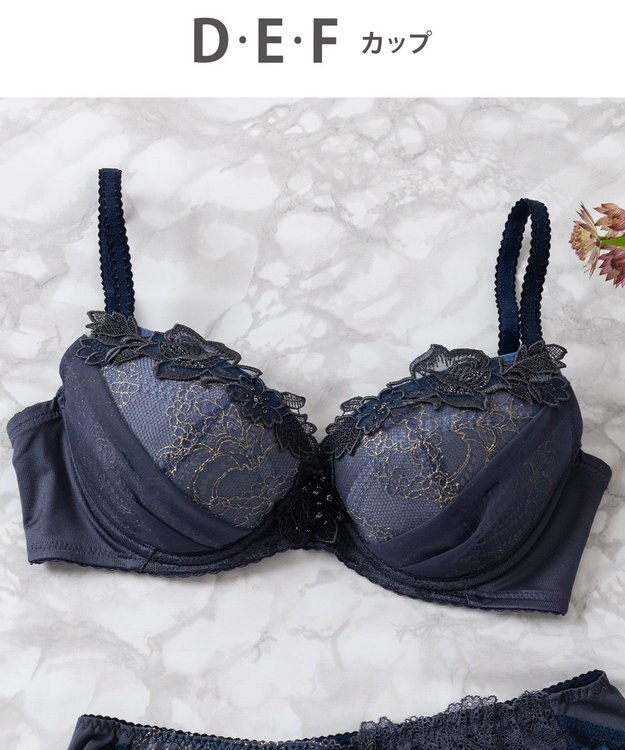 Wing Wing Lesiage　【2720シリーズ】ブラジャー　シアー感のあるラグジュアリーなデザイン　ウイング／ワコール　PB2720 コン