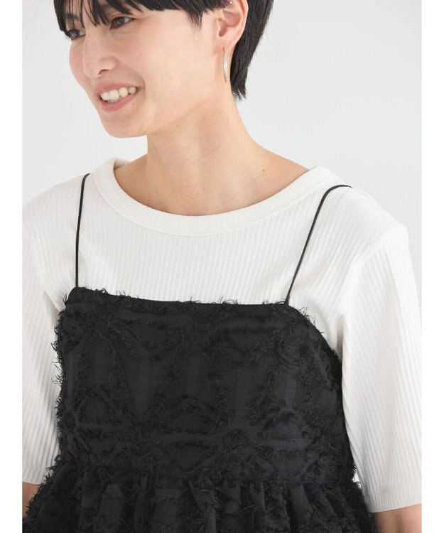 AMERICAN HOLIC ジャガードキャミソール Black