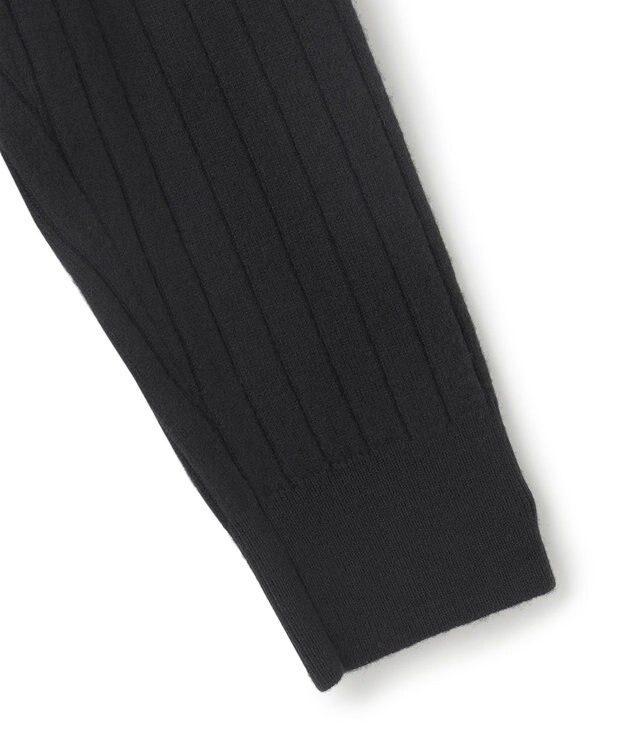 23区 スパンコール ワイドリブ ニット ブラック系