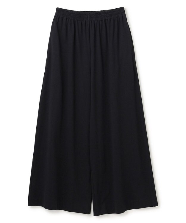 uncrave プレーンジャージー ギャザーパンツ ブラック