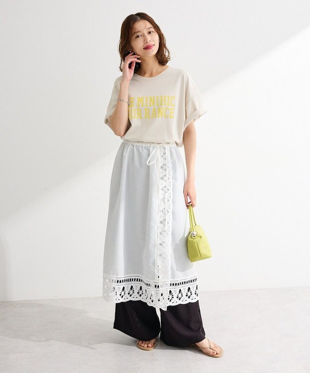 Green Parks ２ｗａｙレースキャミワンピース Off White