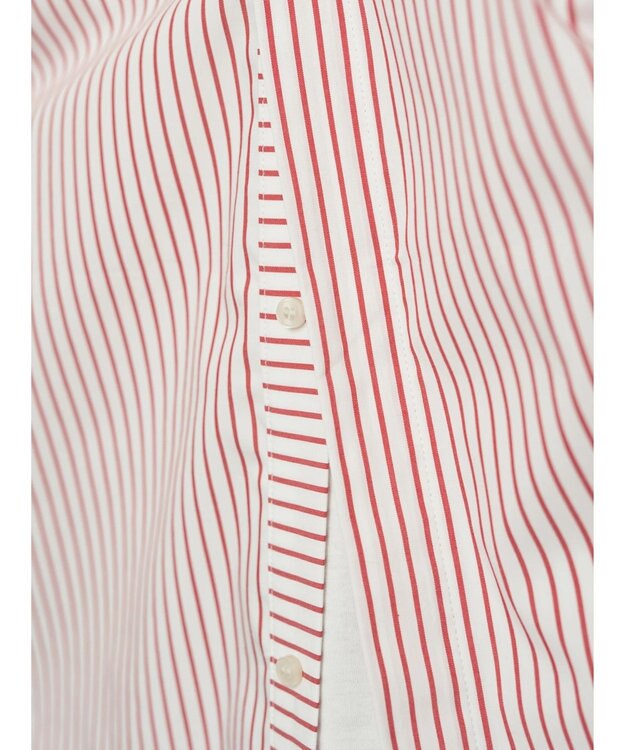 AMERICAN HOLIC イージーケアバックオープンシャツチュニック Red