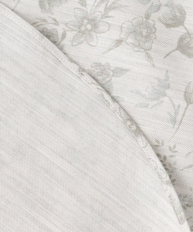 JOSEPH ABBOUD 【キングサイズ・自然な光沢感】コットンビエラフラワープリント シャツ アイボリー系5