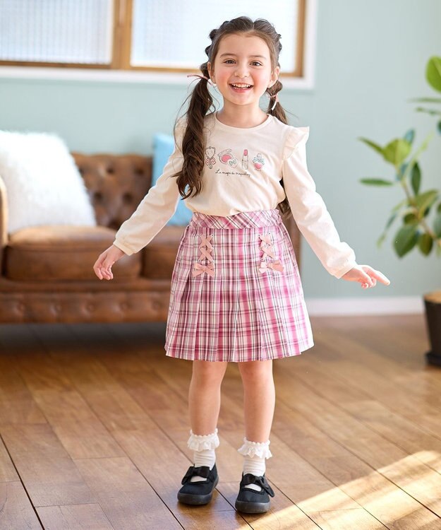 ANY KIDS 【WEB限定】7days プリント Tシャツ オフホワイト×コスメ