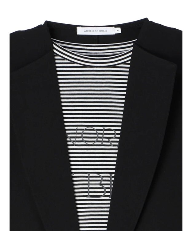 AMERICAN HOLIC ＳＥＴ　ベスト＋ロゴカットプルオーバー Border