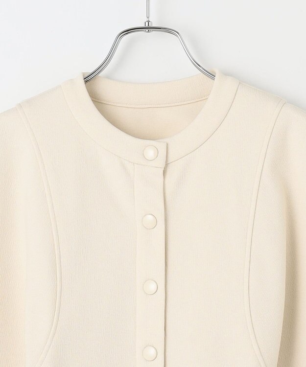 #Newans ラウンドスリーブカーディガン オフ