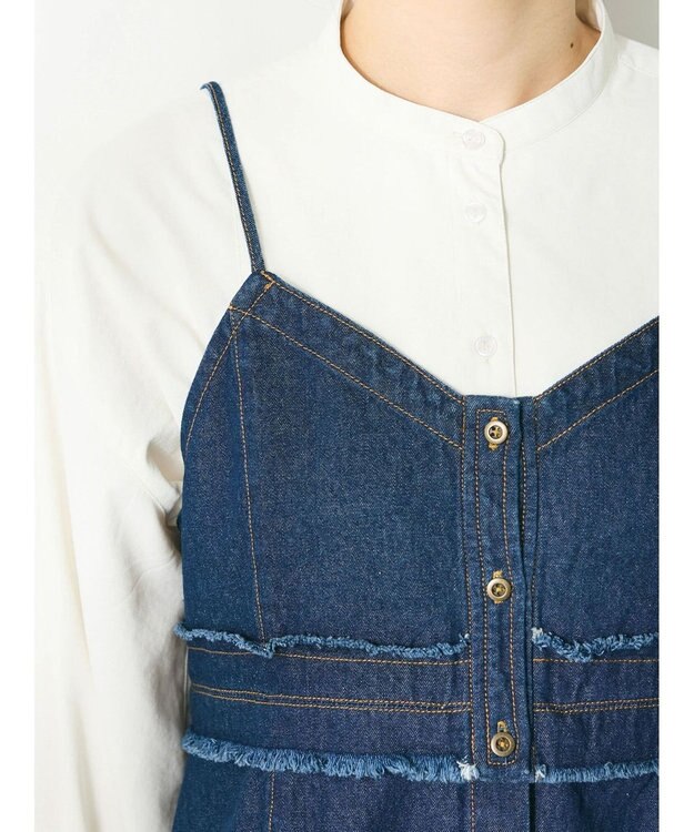 CRAFT STANDARD BOUTIQUE デニム２ＷＡＹキャミビスチェ Indigo