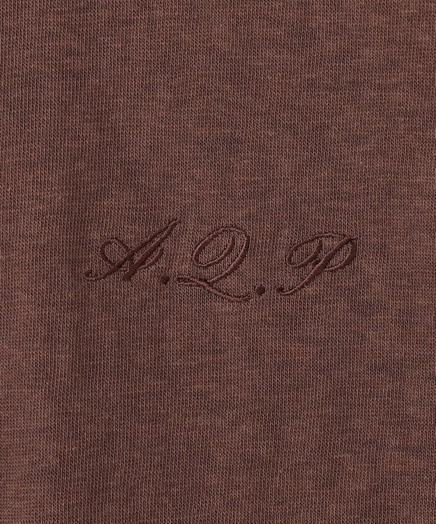 ANY リンガーTシャツ ブラウン×ピンク