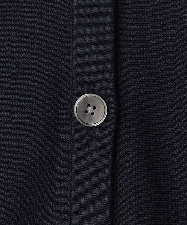 J.PRESS LADIES COTTON ACETATE DRY バタフライスリーブ カーディガン ネイビー系