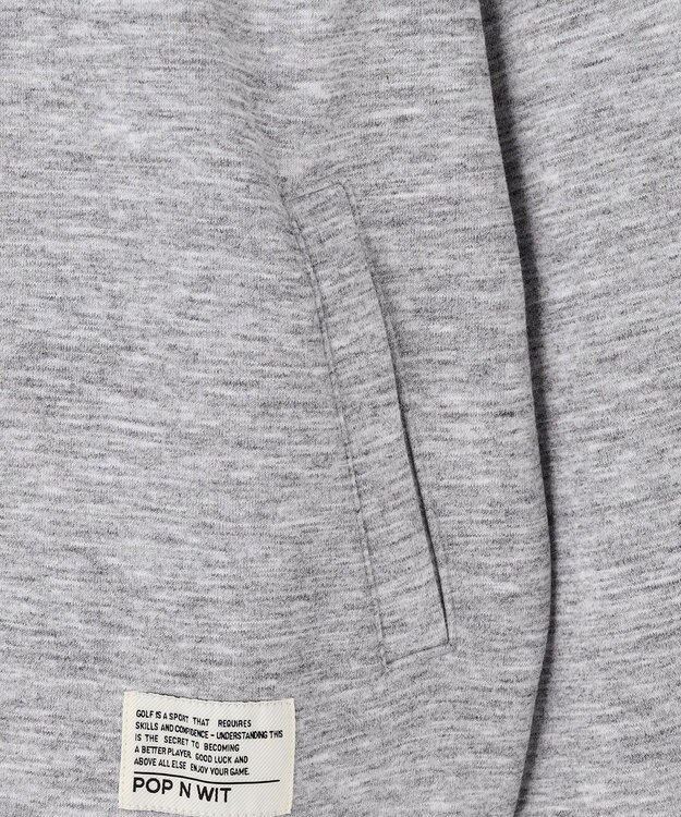 PW CIRCULUS 【WOMEN】ハーフジップ 裏毛スウェットトップス ゴルフウェア レディース グレー系