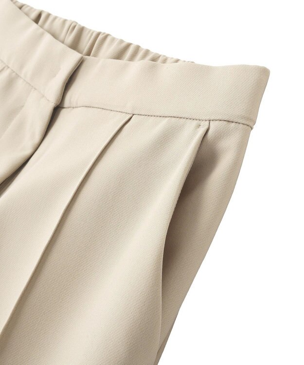 YECCA VECCA ストレッチピンタックパンツ Light Beige